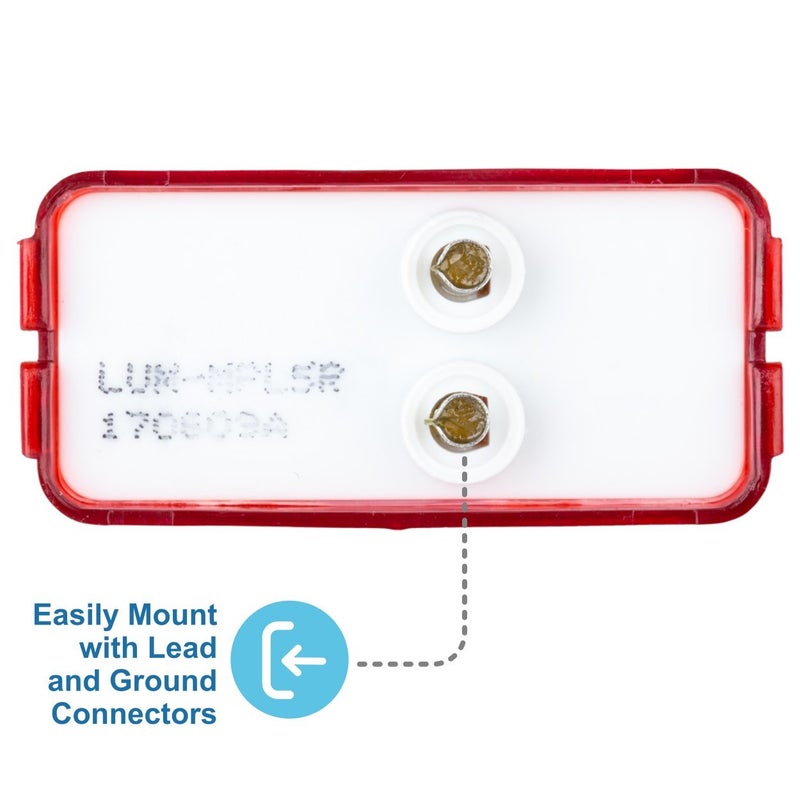Lumitronics RV Mini Thin Line 37 Series Sealed LED Marker/Clearance Light (Red) - Image 5